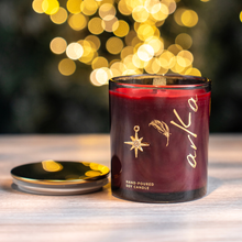 Load image into Gallery viewer, Arka Naturals Celestial Toast Candle 250ml | Limited Edition Holiday Hand-Poured Scented Soy Candle with Wooden Wick