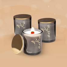 Load image into Gallery viewer, Arka Naturals Timeless Moments Candle 250ml | Hand-Poured Scented Soy Candle with Wooden Wick