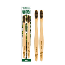 Load image into Gallery viewer, Bambuhay Plantable Toothbrush in Paper Packaging – Couple Set | BPA-Free, Anti-Bacterial, Heat Finished
