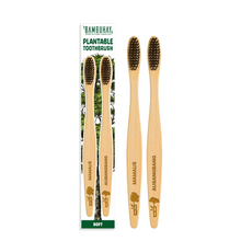 Load image into Gallery viewer, Bambuhay Plantable Toothbrush in Paper Packaging – Couple Set | BPA-Free, Anti-Bacterial, Heat Finished