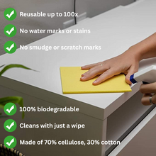 Load image into Gallery viewer, Cellulose Cleaning Sponge Wipe | Biodegradable Alternative to Paper Towel, Eco-Friendly, For Home and Kitchen Cleaning by Project Refill