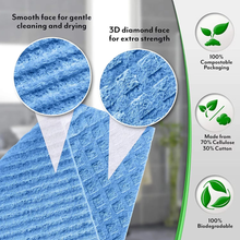 Load image into Gallery viewer, Cellulose Cleaning Sponge Wipe | Biodegradable Alternative to Paper Towel, Eco-Friendly, For Home and Kitchen Cleaning by Project Refill