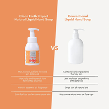 Load image into Gallery viewer, Clean Earth Project Natural Foaming Liquid Hand Soap Tangerine 300ml | With Eco-Enzyme from Pineapple Peel