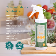 Load image into Gallery viewer, Clean Earth Project Natural All-Purpose Cleaner Spray Holy Basil 500ml | With Eco-Enzyme from Pineapple Peel