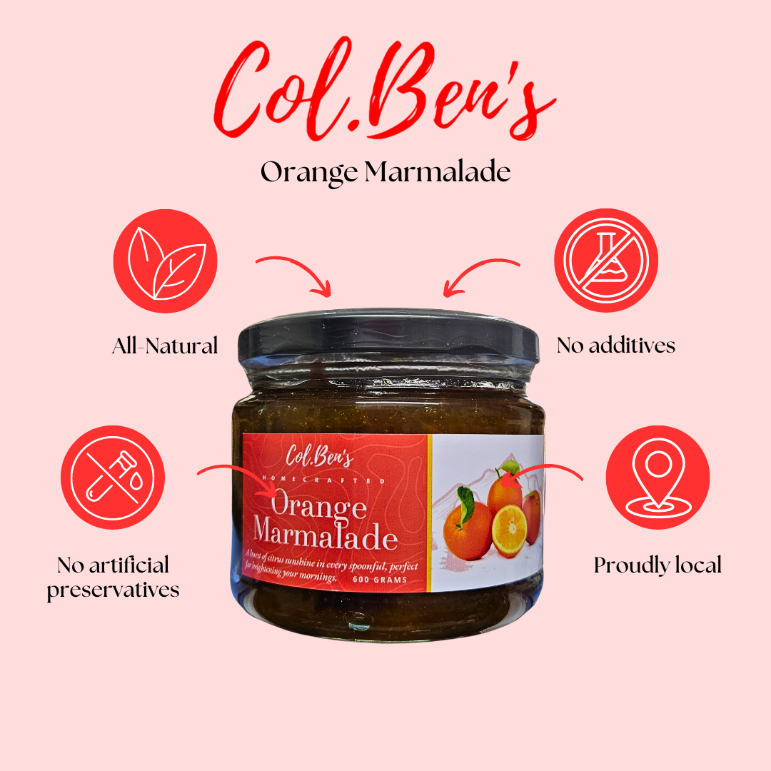 Col. Ben's Orange Marmalade 600g | Organic, No Artificial