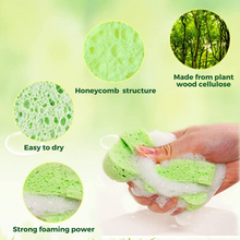 Load image into Gallery viewer, Colored Kitchen Compressed Cellulose Sponge Biodegradable Natural Sponges for Dishes Environmentally Friendly Wood Pulp Sponge for Kitchen Bathroom by Project Refill