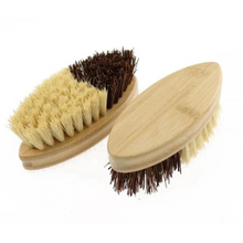 Load image into Gallery viewer, Eco-Friendly Bristle Brush with Bamboo Handle and Sisal + Coconut Fiber Bristles for Laundry, Cleaning Sinks, or Washing Fruits and Vegetables by Project Refill