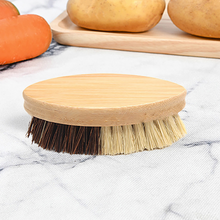 Load image into Gallery viewer, Eco-Friendly Bristle Brush with Bamboo Handle and Sisal + Coconut Fiber Bristles for Laundry, Cleaning Sinks, or Washing Fruits and Vegetables by Project Refill