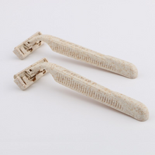 Load image into Gallery viewer, Eco-Friendly Wheat Razor Disposable Safety Razor with Wheat Handles by Project Refill PH