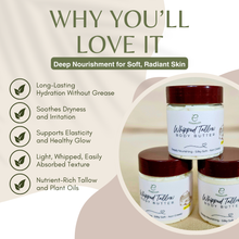 Load image into Gallery viewer, Essencea Calendula Whipped Tallow Body Butter 2oz | Deeply Nourishing Moisturizer for Soft, Radiant Skin