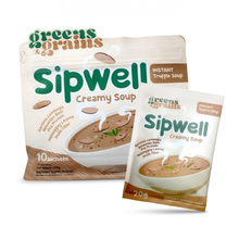 Load image into Gallery viewer, Greens & Grains Sipwell Creamy Instant Truffle Soup 20g/Sachet - 10 Sachets | Garcinia Camborgia, Dandelion Root, Pea Protein, Malunggay, Inulin Fiber