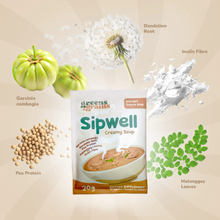 Load image into Gallery viewer, Greens & Grains Sipwell Creamy Instant Truffle Soup 20g/Sachet - 10 Sachets | Garcinia Camborgia, Dandelion Root, Pea Protein, Malunggay, Inulin Fiber