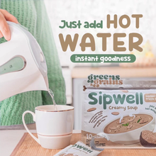 Load image into Gallery viewer, Greens & Grains Sipwell Creamy Instant Truffle Soup 20g/Sachet - 10 Sachets | Garcinia Camborgia, Dandelion Root, Pea Protein, Malunggay, Inulin Fiber