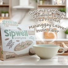 Load image into Gallery viewer, Greens & Grains Sipwell Creamy Instant Truffle Soup 20g/Sachet - 10 Sachets | Garcinia Camborgia, Dandelion Root, Pea Protein, Malunggay, Inulin Fiber