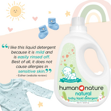 Load image into Gallery viewer, Human Nature Baby Liquid Detergent 950ml | Fragrance-Free, Bleach-Free, Pure & Gentle