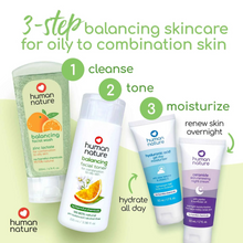 Load image into Gallery viewer, Human Nature Balancing Facial Wash and Toner Bundle | Zinc Lactate For Oily to Combination Skin