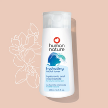 Load image into Gallery viewer, Human Nature Hydrating Facial Wash and Toner Bundle | Hyaluronic Acid and Niacinamide for Dry to Normal Skin