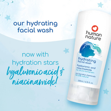 Load image into Gallery viewer, Human Nature Hydrating Facial Wash and Toner Bundle | Hyaluronic Acid and Niacinamide for Dry to Normal Skin