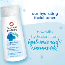 Load image into Gallery viewer, Human Nature Hydrating Facial Wash and Toner Bundle | Hyaluronic Acid and Niacinamide for Dry to Normal Skin