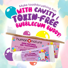 Load image into Gallery viewer, Human Nature Kids Natural Gel Toothpaste Bubblegum | Fights Cavities, Prevents Plaque & Tartar Buildup