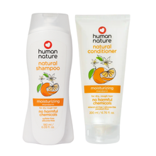 Load image into Gallery viewer, Human Nature Moisturizing Mandarin Fresh Shampoo and Conditioner Bundle