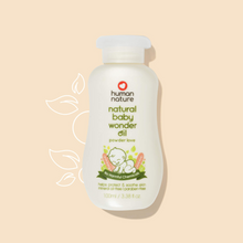 Load image into Gallery viewer, Human Nature Natural Baby Wonder Oil Powder Love Scent 100ml | Mineral Oil Free, Paraben Free