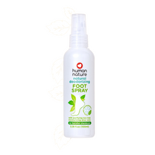 Load image into Gallery viewer, Human Nature Natural Deodorizing Foot Spray 100ml | With Purifying Tea Tree, Cooling Peppermint and Moisturizing Aloe Vera