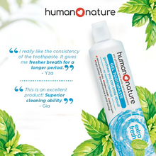 Load image into Gallery viewer, Human Nature Natural Gel Toothpaste Extra Fresh | Removes Surface Stains, Freshens Breath