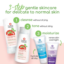 Load image into Gallery viewer, Human Nature Nourishing Facial Wash and Toner Bundle | Tomato with Cica, Mangosteen for Delicate to Normal Skin