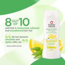 Load image into Gallery viewer, Human Nature Sleek & Silky Shampoo | Hyaluronic Acid Moisture & Jojoba Oil Shine