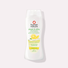 Load image into Gallery viewer, Human Nature Sleek and Silky Shampoo & Conditioner Green Tea & Lemon Bundle | SLS/SLES-Free, Silicone-Free, Paraben-Free