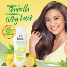 Load image into Gallery viewer, Human Nature Sleek and Silky Shampoo & Conditioner Green Tea & Lemon Bundle | SLS/SLES-Free, Silicone-Free, Paraben-Free