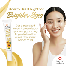 Load image into Gallery viewer, Human Nature Sunflower Eye Cream 15ml | Helps Restore & Brighten Tired, Puffy Eyes