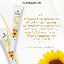 Load image into Gallery viewer, Human Nature Sunflower Eye Cream 15ml | Helps Restore & Brighten Tired, Puffy Eyes