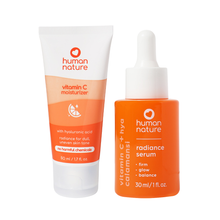 Load image into Gallery viewer, Human Nature Vitamin C Moisturizer and Radiance Serum Bundle | Vegan, Cruelty-Free, Hypoallergenic