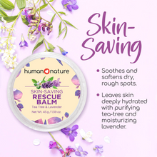 Load image into Gallery viewer, Human Nature Wellness Balm: Rescue (Tea Tree & Lavender) and Comfort (Eucalyptus & Bergamot)