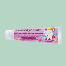 Load image into Gallery viewer, Human Nature Kids Natural Gel Toothpaste Bubblegum | Fights Cavities, Prevents Plaque & Tartar Buildup