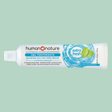 Load image into Gallery viewer, Human Nature Natural Gel Toothpaste Extra Fresh | Removes Surface Stains, Freshens Breath