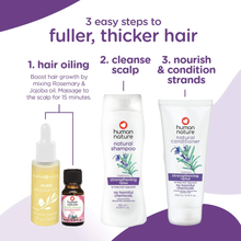 Load image into Gallery viewer, Human Nature Strengthening +PLUS Rosemary Shampoo To Help Hair Regrowth, Fight Hairfall 180ml | No Sulfates, Parabens, Silicones