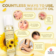 Load image into Gallery viewer, Human Nature Sunflower Premium Beauty Oil