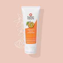 Load image into Gallery viewer, Human Nature Vitamin C Facial Cleanser 100ml | Niacinamide + Hyaluronic Acid for Dull, Uneven Skin Tone