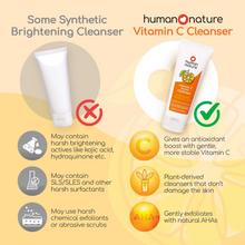 Load image into Gallery viewer, Human Nature Vitamin C Facial Cleanser 100ml | Niacinamide + Hyaluronic Acid for Dull, Uneven Skin Tone