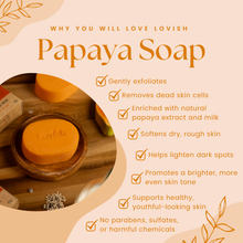 Load image into Gallery viewer, Lovish Papaya Soap with Milk 90g | All-Natural, Cold Processed