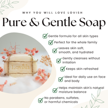 Load image into Gallery viewer, Lovish Pure and Gentle Soap 90g | All-Natural, Cold Processed