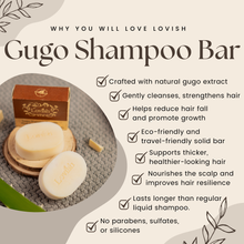 Load image into Gallery viewer, Lovish Gugo Shampoo Bar with Aloe Vera and Shea Butter 90g | All-Natural, Cold Processed, For Hair Fall