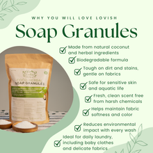 Load image into Gallery viewer, Lovish Coco-Herbal Soap Granules for Laundry 750g | Safe for Sensitive Skin and Marine Life