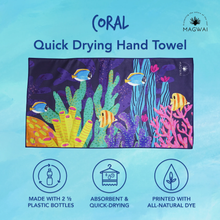 Load image into Gallery viewer, MAGWAI Hand Towel | Absorbent, Quick-Drying, Multipurpose, Eco-Friendly, Made from Recycled Plastic Bottles, Travel-Friendly, Sustainable