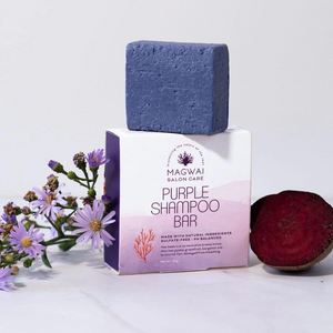 MAGWAI Salon Care Purple Shampoo Bar 65g | Sulfate-Free, pH-Balanced