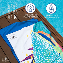 Load image into Gallery viewer, MAGWAI Everyday Towel Butanding (Whale Shark) Design | Multipurpose, Absorbent, Quick-Drying, Eco-Friendly, Made from Recycled Plastic Bottles, Travel & Yoga Towel