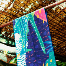 Load image into Gallery viewer, MAGWAI Everyday Towel Butanding (Whale Shark) Design | Multipurpose, Absorbent, Quick-Drying, Eco-Friendly, Made from Recycled Plastic Bottles, Travel & Yoga Towel